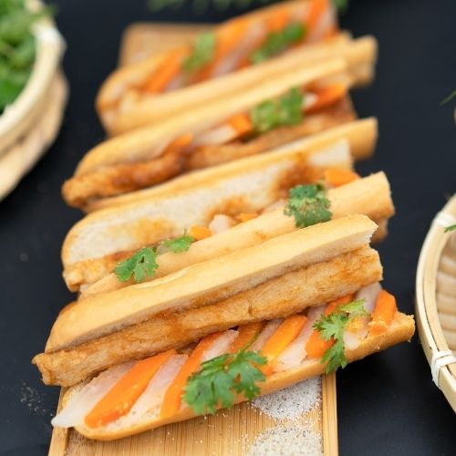 CTC23- Banh Mi Cha Ca Ut Chinh / Vietnamese Bread With Fried Fish Paste