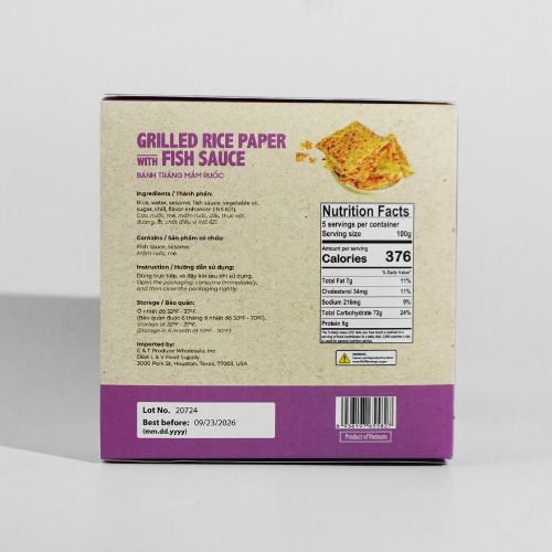 CT026 - Banh Trang Mam Ruoc / Grilled Rice Paper With Fish Sauce