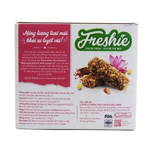 TMF01 - Thanh hat dinh duong hat sen & dau xanh/Freshie Granola Bar (Lotus Seed & Mung Bean)