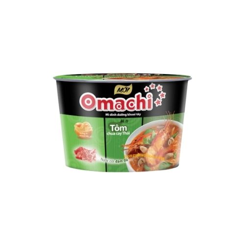 OMACHI - BOWL Mi Tom Chua Cay / Hot & Sour Shrimp Instant Noodle