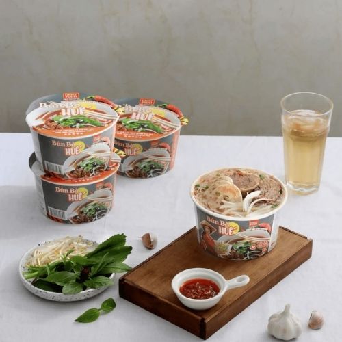SIMPLY - (BOWL) Bun Bo Hue / Instant Rice Vermicelli Noodles Artificial Hue Style Broth  l