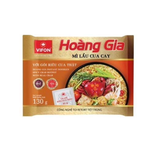 VF026 - (BUNDLE) Mi Lau Cua Cay Hoang Gia / Hoang Gia Instant Noodle Spicy Crab With Real Crab