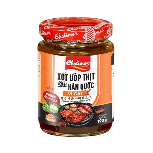 CLM10 - Cholimex Xot uop thit han quoc vi cay/Cholimex Korean BBQ Sauce Spicy Taste * 190gr x 36Unit