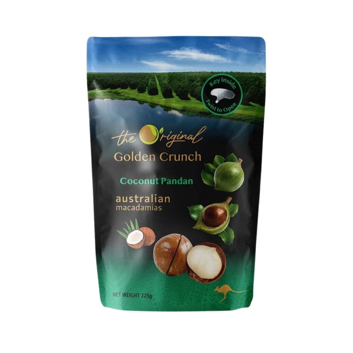 Hat Macca Dua La Dua / Golden Crunch Coconut Panda Macadamia
