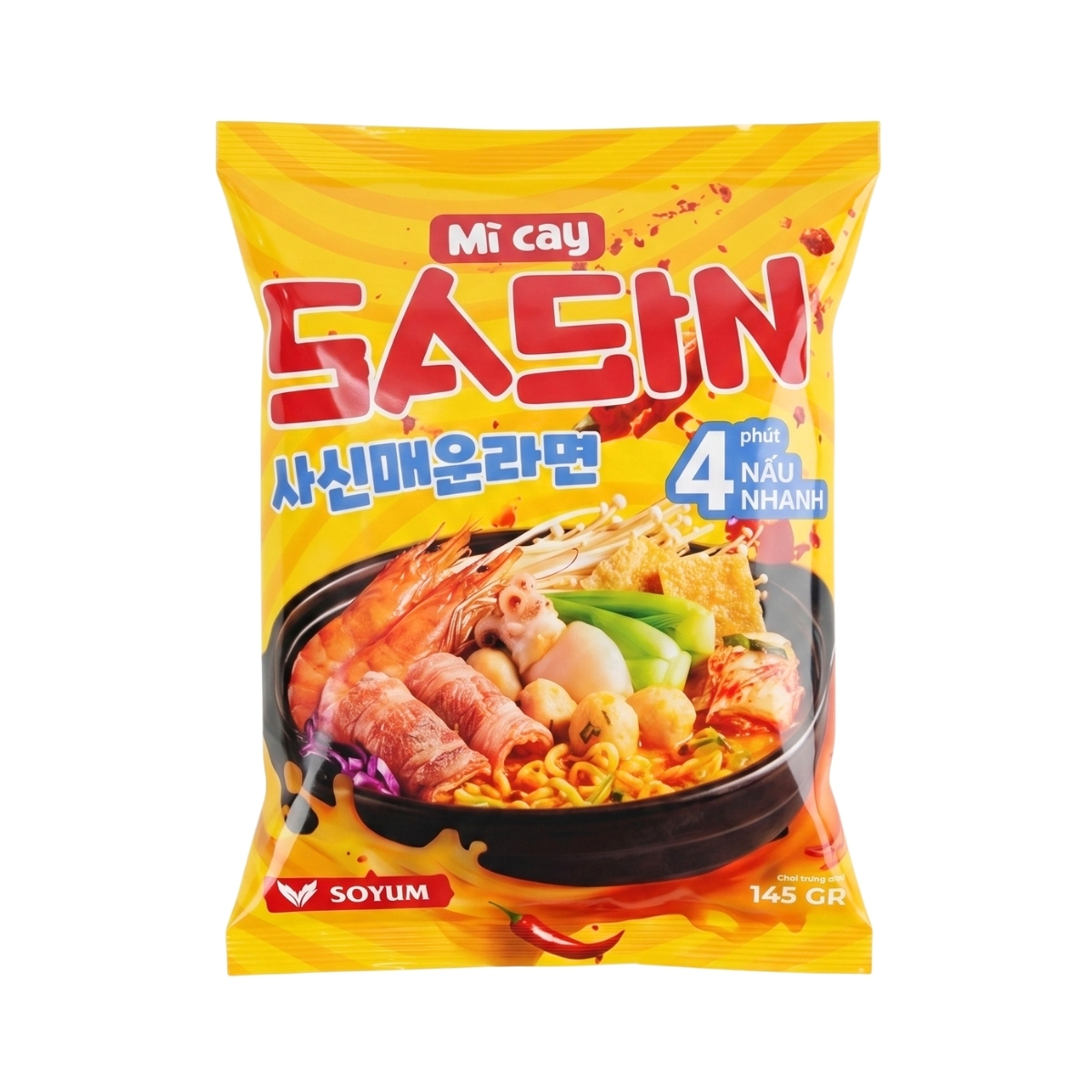 SASIN02 - Mi Sasin vi Soyum/ Sasin Instant Noodle - Soyum flavor * 145g x 75 Units