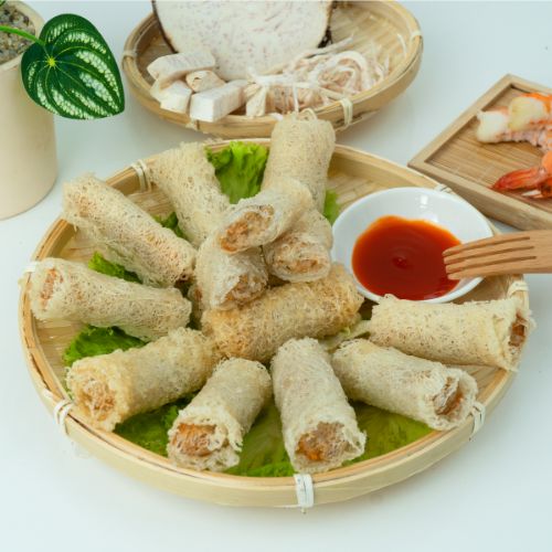 CT039 - Cha Gio Re Tom Cha / Fish And Shrimp Net Spring Roll