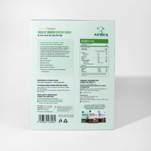 AVN04 - Ot xiem xanh say lanh/Freeze-Dried Green Chili