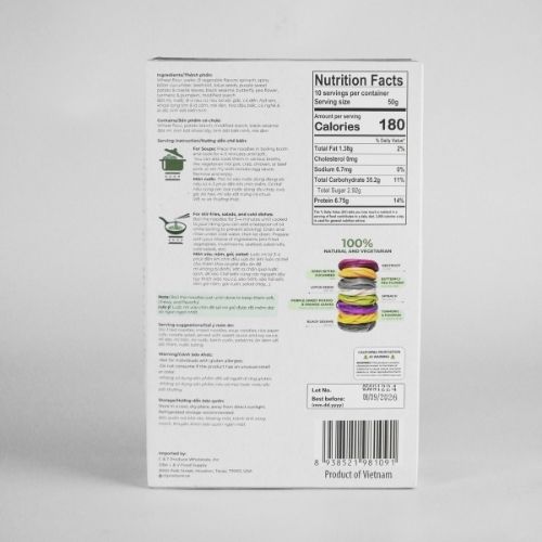 PLT008 - Mi Rau Cu Cau Vong / Rainbow Vegetable Noodles