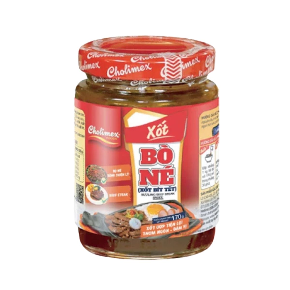 CLM26 - Xot bo ne Cholimex hu thuy tinh / Cholimex Sizzling Beef Steak Sauce