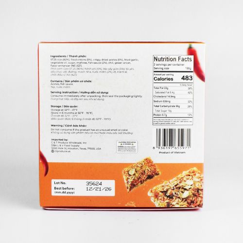 CT065 - Com Chay Ruoc Xot Mam Hanh / Dried Acetes & Onions Scorched Rice