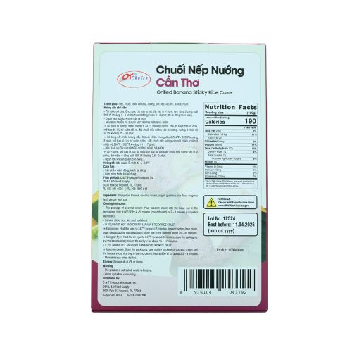 CT005 - Banh chuoi nep nuong Can Tho / Grilled Banana Sticky Rice Cake