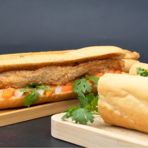 CTC23- Banh Mi Cha Ca Ut Chinh / Vietnamese Bread With Fried Fish Paste