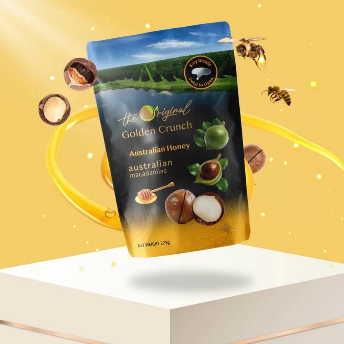 Hat Macca Mat Ong / Golden Crunch Australia Honey Macadamia