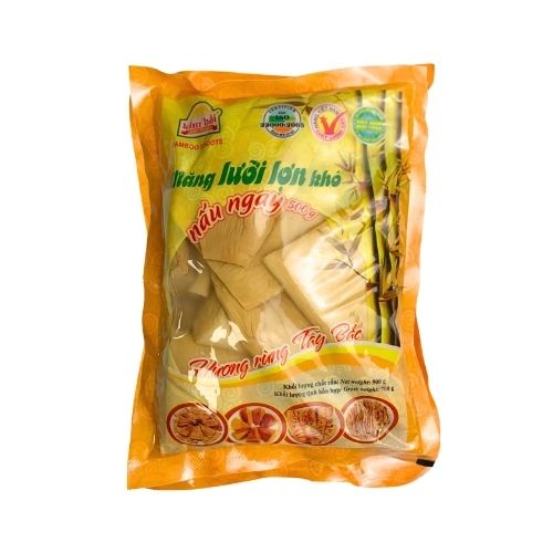 KB002 - Mang luoi lon kho nau ngay kim boi/Kim Boi Dried “Pig tongue” bamboo shoots
