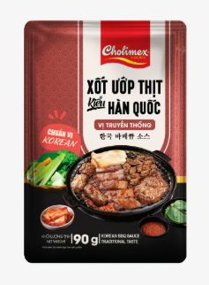 CLM09 - Cholimex sot uop thit han quoc vi truyen thong/Cholimex Korean BBQ Sauce Tradition Taste * 90gr x 120Unit
