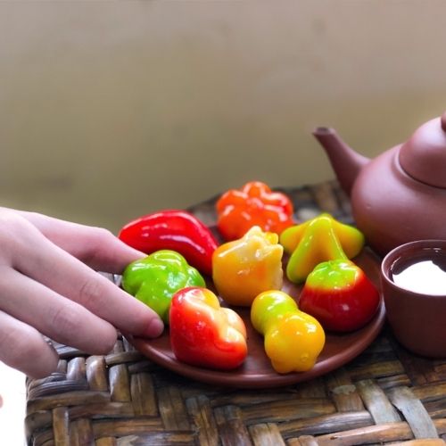 CT053/CTC79 - Banh Rau Cau Dau Xanh Tuoi Tho / Childhood Jelly Cake With Mung Bean