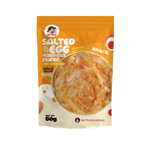 ABI003 - Banh trang trung muoi/ Salted Egg Mixed Rice Paper * 50g x 30 Units