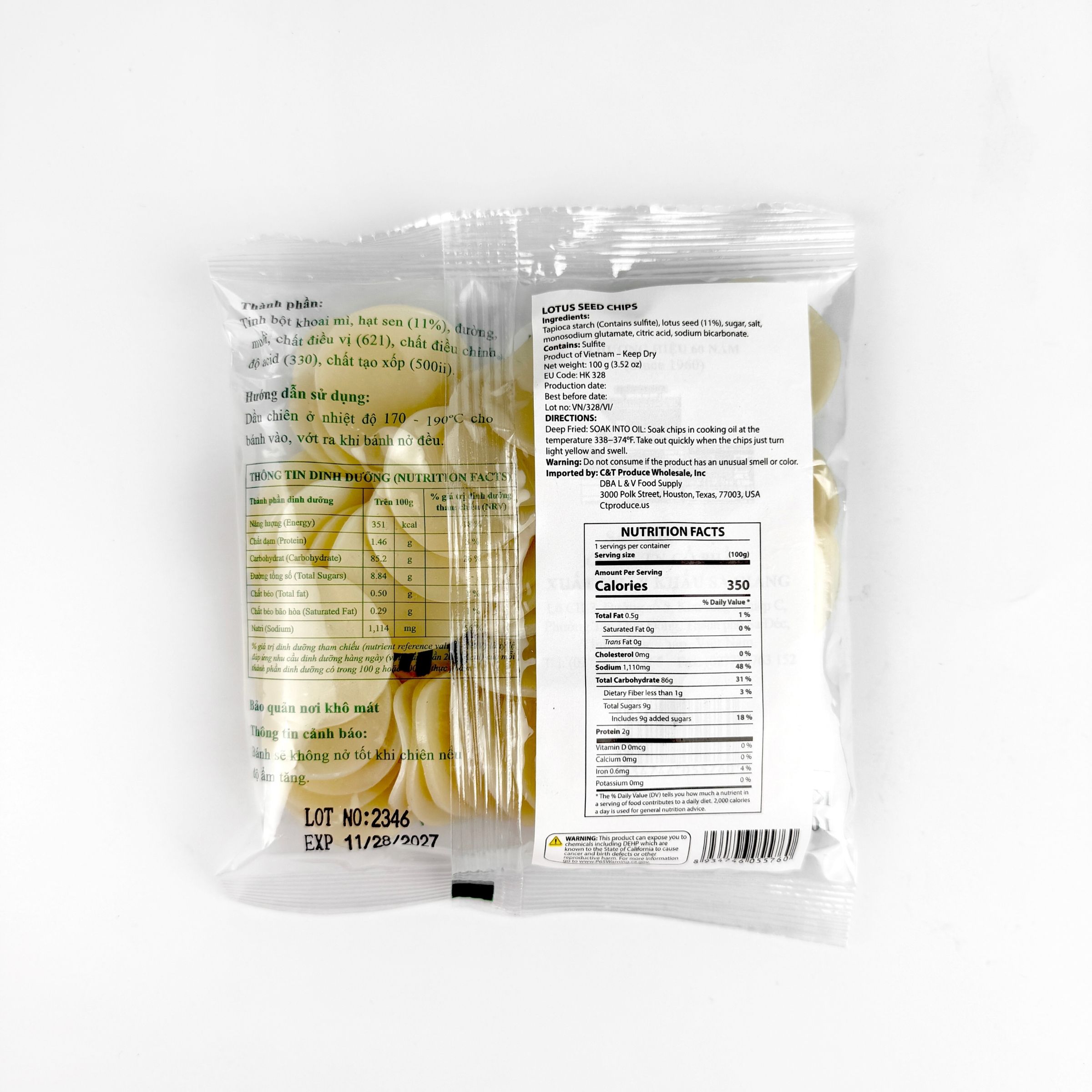 SG08 - Banh phong hat sen/ Lotus seed chips