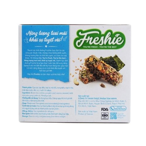 TMF02 - Thanh hat dinh duong me doi & rong bien/Freshie Granola Bar (Seaweed & Sesame)