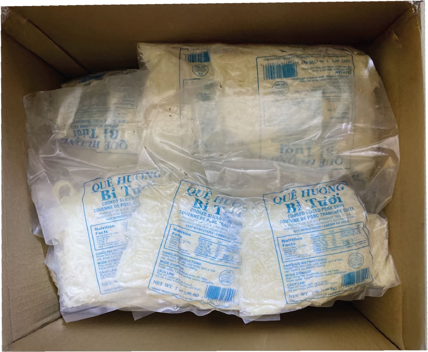 Bi Tuoi  /  Que Huong Cooked Pork Skin