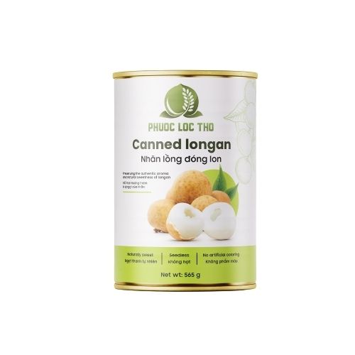 PLT036 - Nhan tuoi nuoc duong Phuoc Loc Tho lon 20OZ/ Longan in Syrup PHUOC LOC THO branch can 20OZ