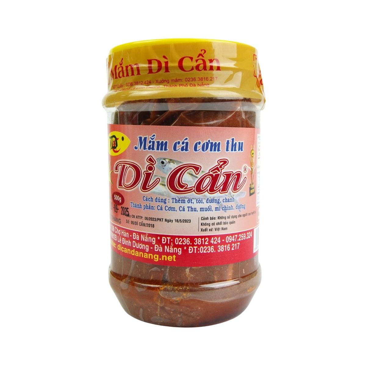MDC05 - Mam ca com thu Di Can/ Di Can Fermented Whole Anchovy-Mackerel Sauce * 500g x 50 Units