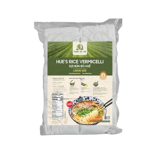 PLT002 - Bun bo tuoi say deo / Hue's Rice Vermicelli Frozen