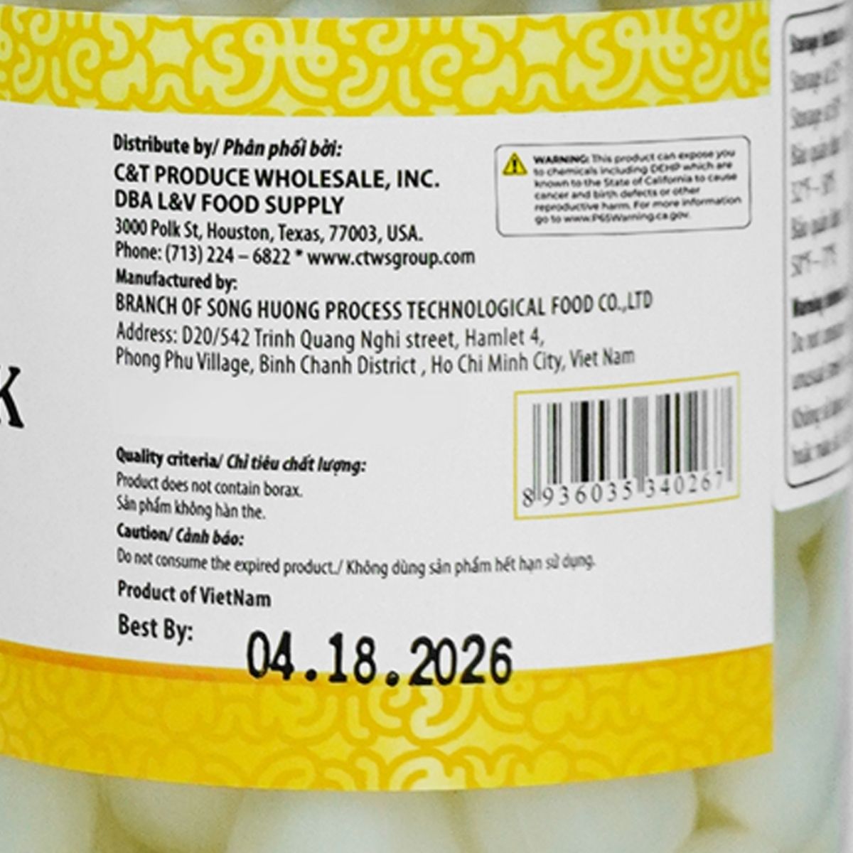 SHF08 - Kieu ngam chua ngot / Pickled Leek HS Code: 20019090