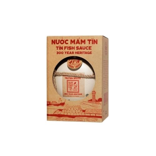 NMT02 - Nuoc mam tin 41N, binh gom 500ml/Tin Fish Sauce 41°N, 500ml Ceramic Bottle